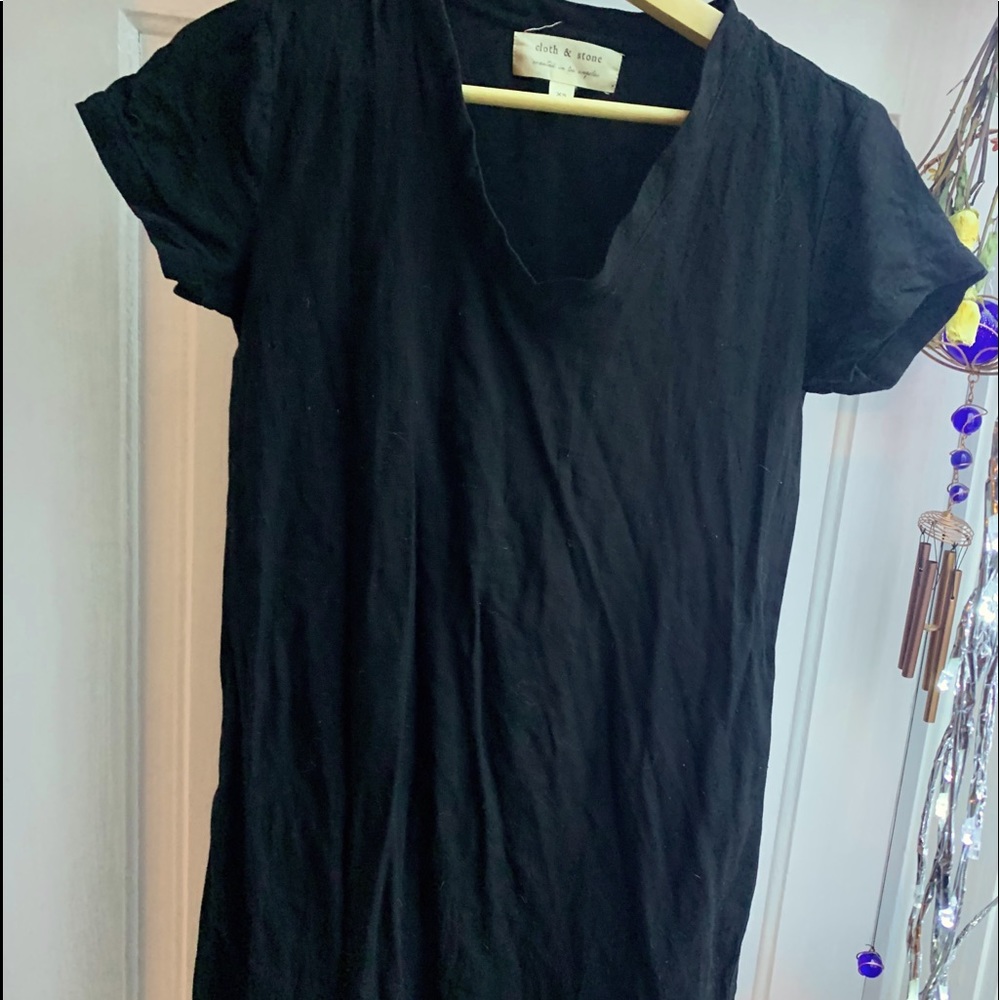*CLOTH & STONE*~~ 100% RAYON MINI SHIRT DRESS